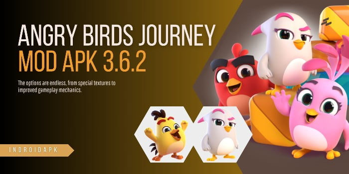 Angry Birds Journey Latest Mod Apk 3.6.2 (Hack Coins Money Lives)